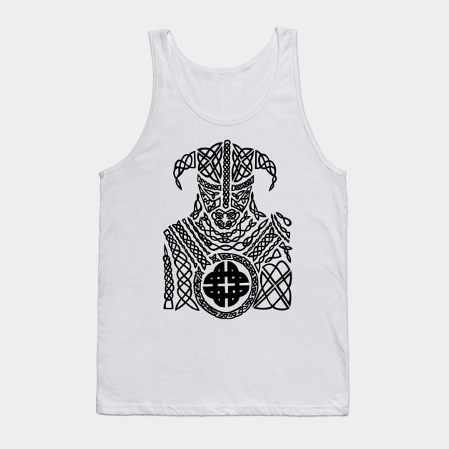 Ancient Celtic Knot Viking Warrior Tank Top by AgemaApparel